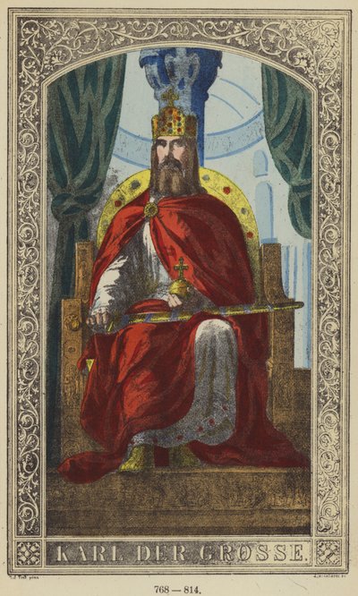 Charlemagne, 768-814 by German School