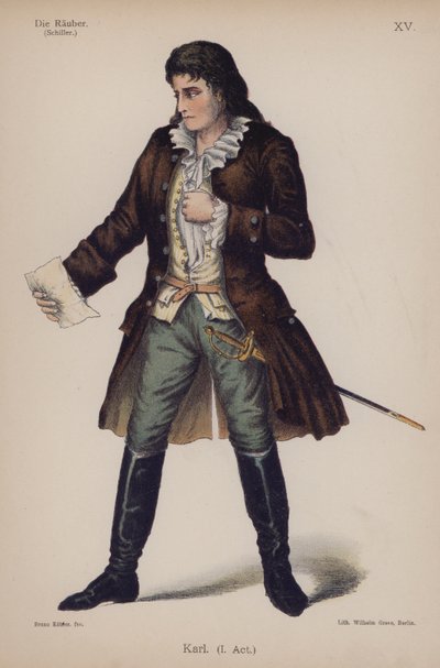 Karl, from The Robbers by Friedrich Schiller by German School