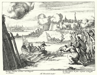 King James II of England Landing at Kinsale, Ireland by German School