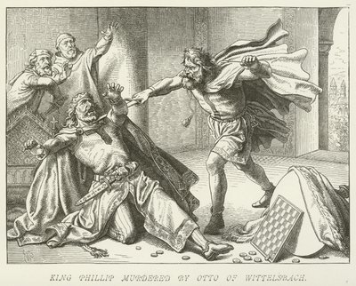 King Phillip Murdered by Otto of Wittelsbach by German School