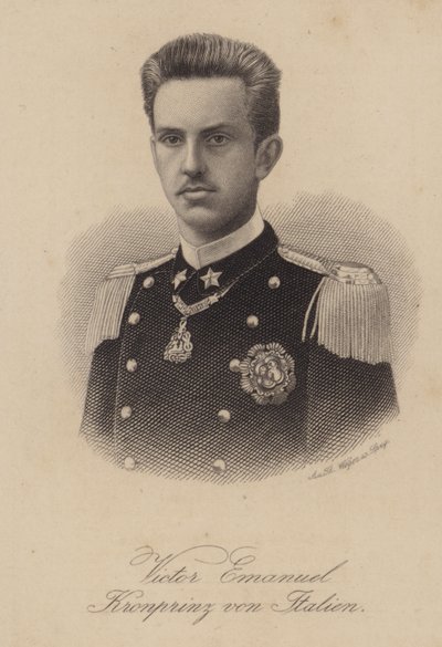 King Victor Emmanuel III of Italy when Crown Prince by German School