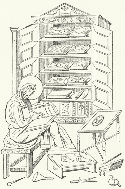 Library of a bourgeois citizen of the Eastern Roman Empire by German School