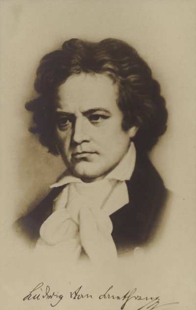 Ludwig van Beethoven by German School