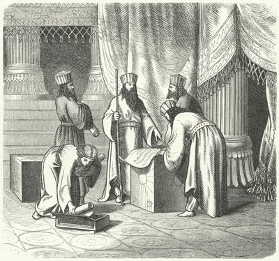 Magi, Persian Zoroastrian Priests (engraving) by German School