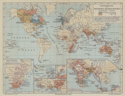 Map Showing the Expansion of the British Empire by German School