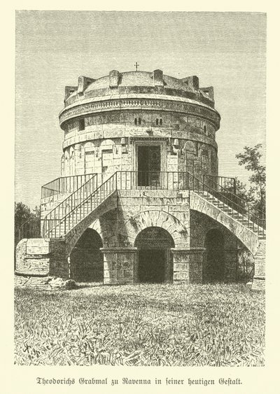 Mausoleum of Theoderic the Great, King of the Ostrogoths, Ravenna, Italy by German School