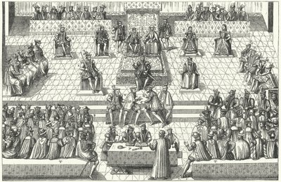 Meeting of the French Estates General at Orleans, January 1561 by German School