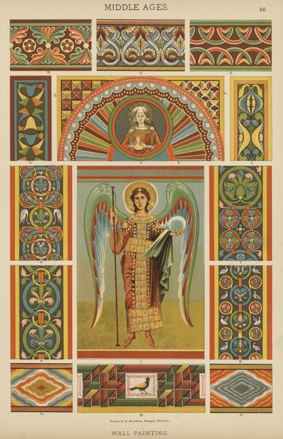 Middle Ages, Wall Painting by German School