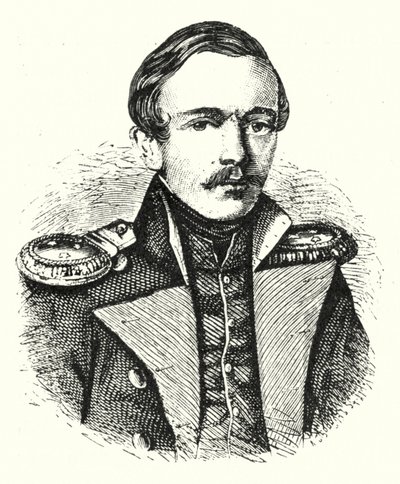 Mikhail Lermontov, Russian Poet, Writer and Painter by German School