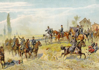 Moltke Awaiting the Arrival of the German 2nd Corps at Gravelotte, Franco-Prussian War, 18 August 1870 by German School