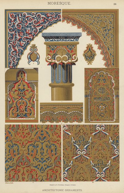 Moresque, Architectonic Ornaments by German School