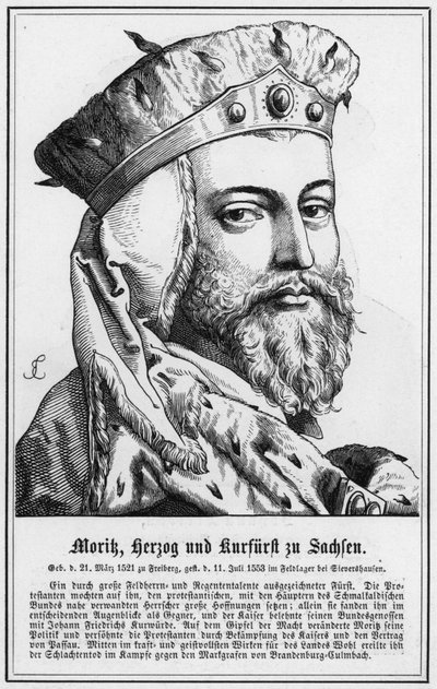Morik, Duke and Elector of Saxony by German School