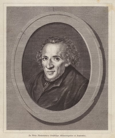 Moses Mendelssohn, German Jewish philosopher by German School