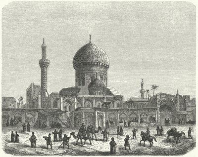 Mosque of Ahmed Khiaga and market square, Baghdad by German School