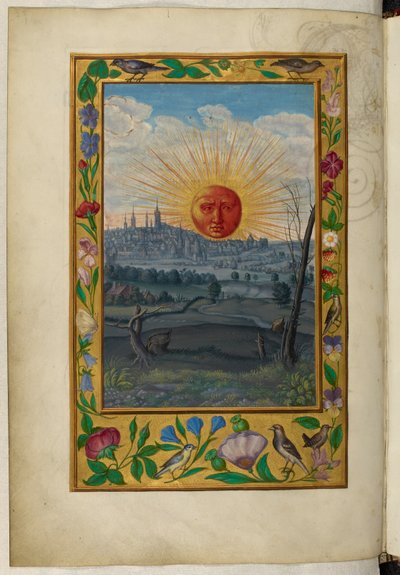 Sun with human face rising, the Fifth Treatise, from 