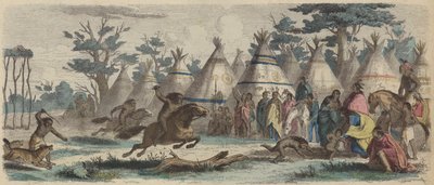 Native Americans Racing by German School