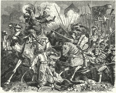 Nicholas, Count of Salm, fighting the Turks at the Siege of Vienna by German School