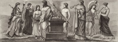 Occupations in Ancient Greece (Illustration for Bilder-Atlas) by German School
