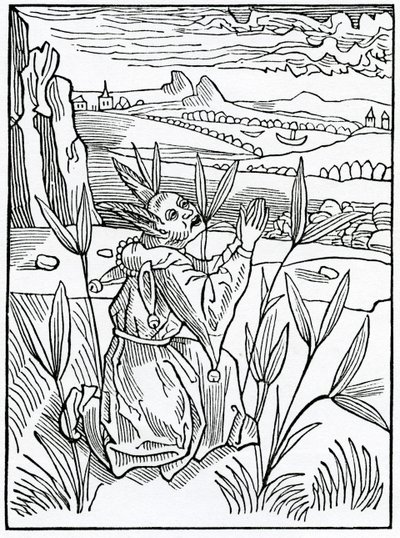Of Unprofitable and Vain Prayers, Vows and Petitions, Illustration from Alexander Barclay