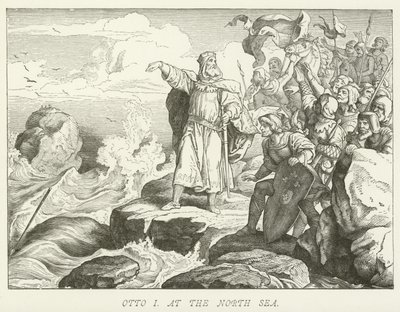 Otto I at the North Sea by German School