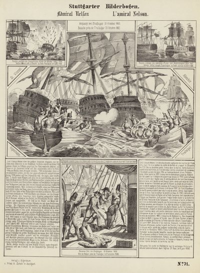 Page from the Stuttgarter Bilderbogen by German School