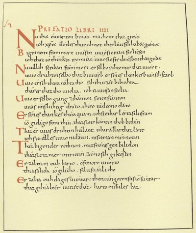Page of the Paraphrase of the Gospel by German School