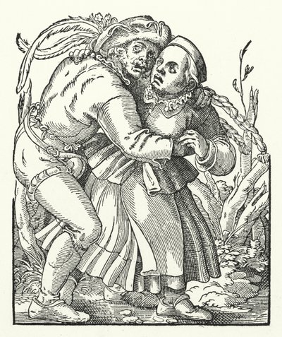 Peasants Dancing by German School