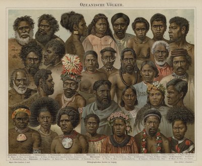 Peoples of Oceania by German School