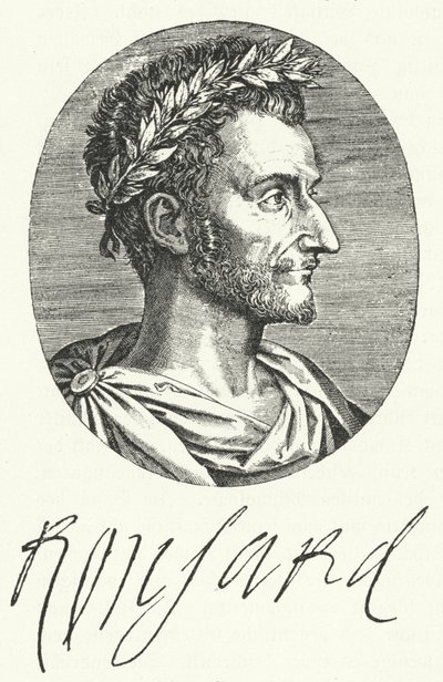 Pierre de Ronsard, French poet by German School