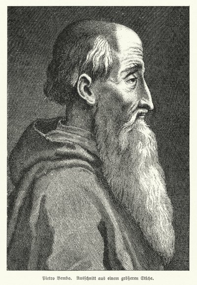 Pietro Bembo, Italian scholar, poet, cardinal and member of the Knights Hospitaller by German School