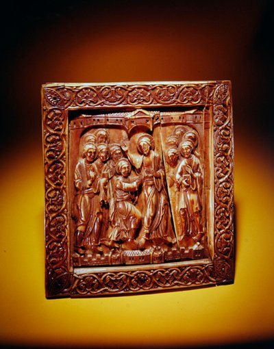 Plaque with Doubting Thomas by German School