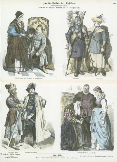 Polish and Russian Costumes, 15th and 16th Century by German School