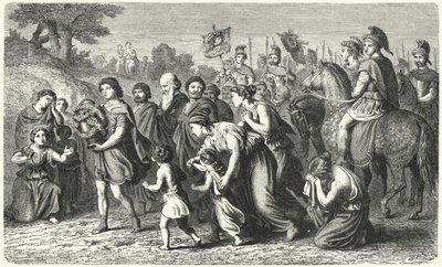 Polybius Carrying the Ashes of Philopoemen in Solemn Procession to Megalopolis by German School