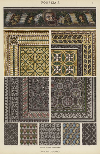 Pompeian, Mosaic Floors by German School