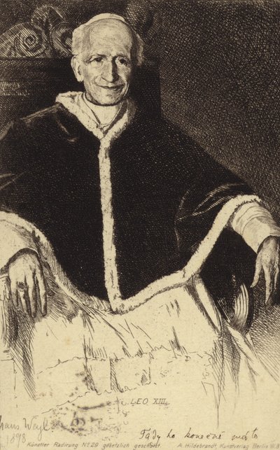 Pope Leo XIII by German School