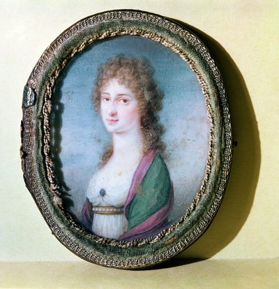 Portrait miniature of Countess Marie Erdody (1779-1837) by German School
