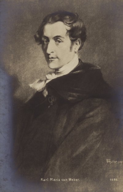 Portrait of Carl Maria von Weber by German School