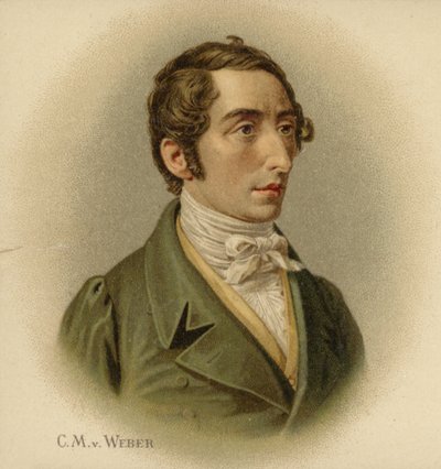 Portrait of Carl Maria von Weber by German School