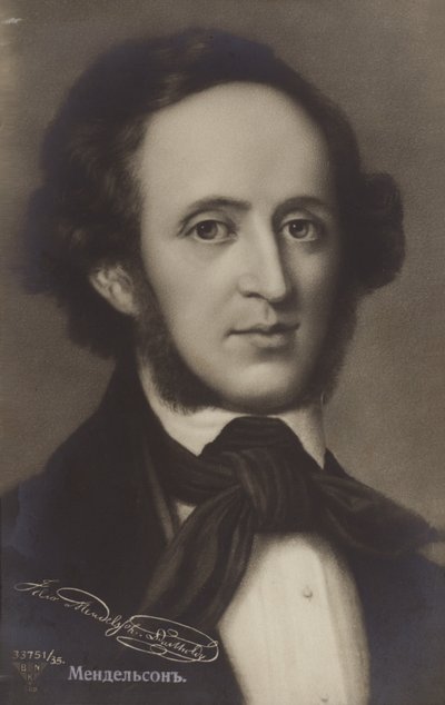Portrait of Felix Mendelssohn by German School