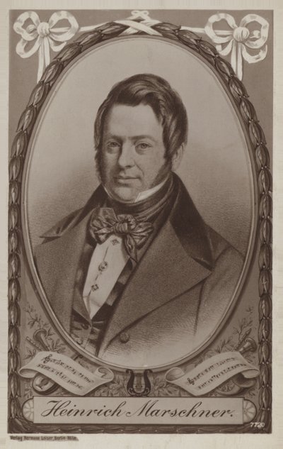 Portrait of Heinrich Marschner by German School