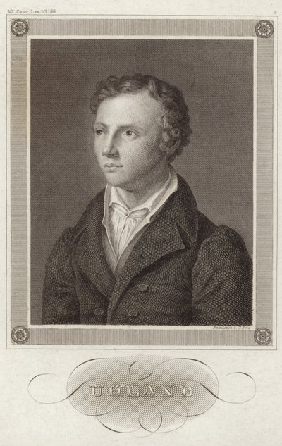 Portrait of Ludwig Uhland by German School