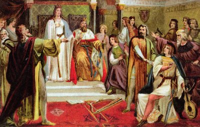 Postcard with a scene from Tannhauser by Richard Wagner by German School