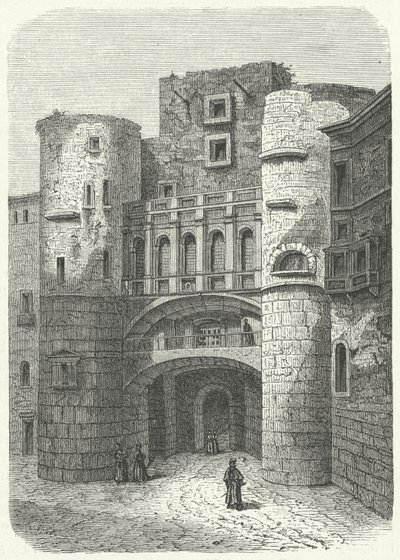 Praetoria Gate and Placa Nova, Barcelona by German School
