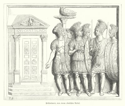 Praetorian Guards, after a Roman relief by German School