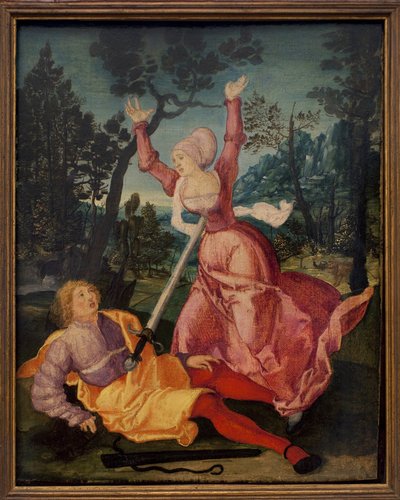 Pyramus and Thisbe by German School