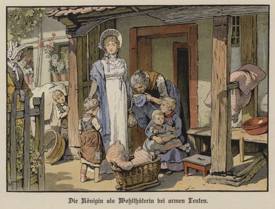 Queen Louise of Prussia, benefactress to the poor by German School
