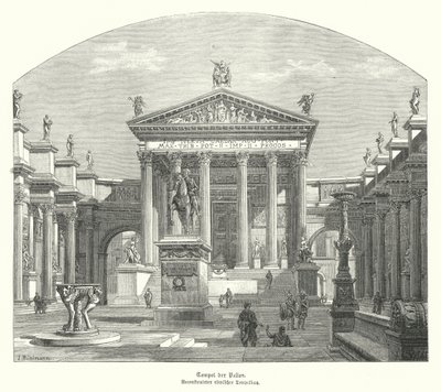 Roman Temple of Pallas by German School