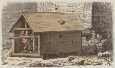 Roman battering ram by German School