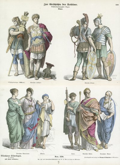 Roman Costumes by German School