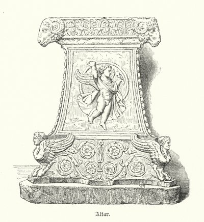 Roman religious altar by German School